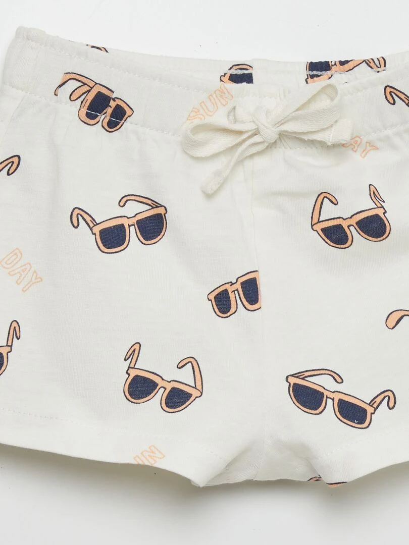 Lot de 2 shorts en jersey   Orange