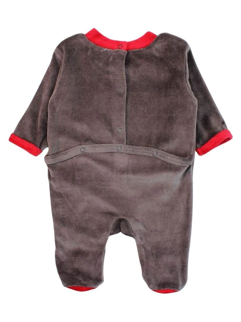 Lee Cooper Grenouillere bébé garçon imprimé logo en coton Gris foncé