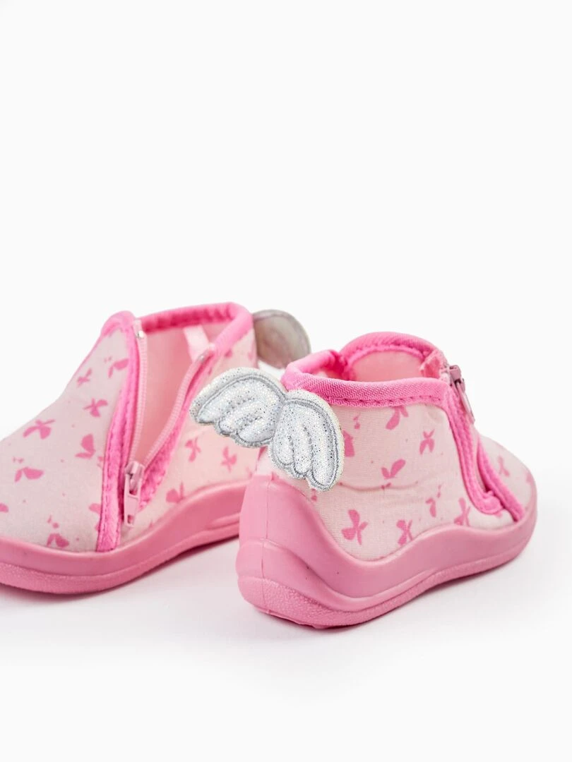 Chaussons pour Bébé Fille 'Butterfly'  BOUQUETS DES MIMOSAS   Rose