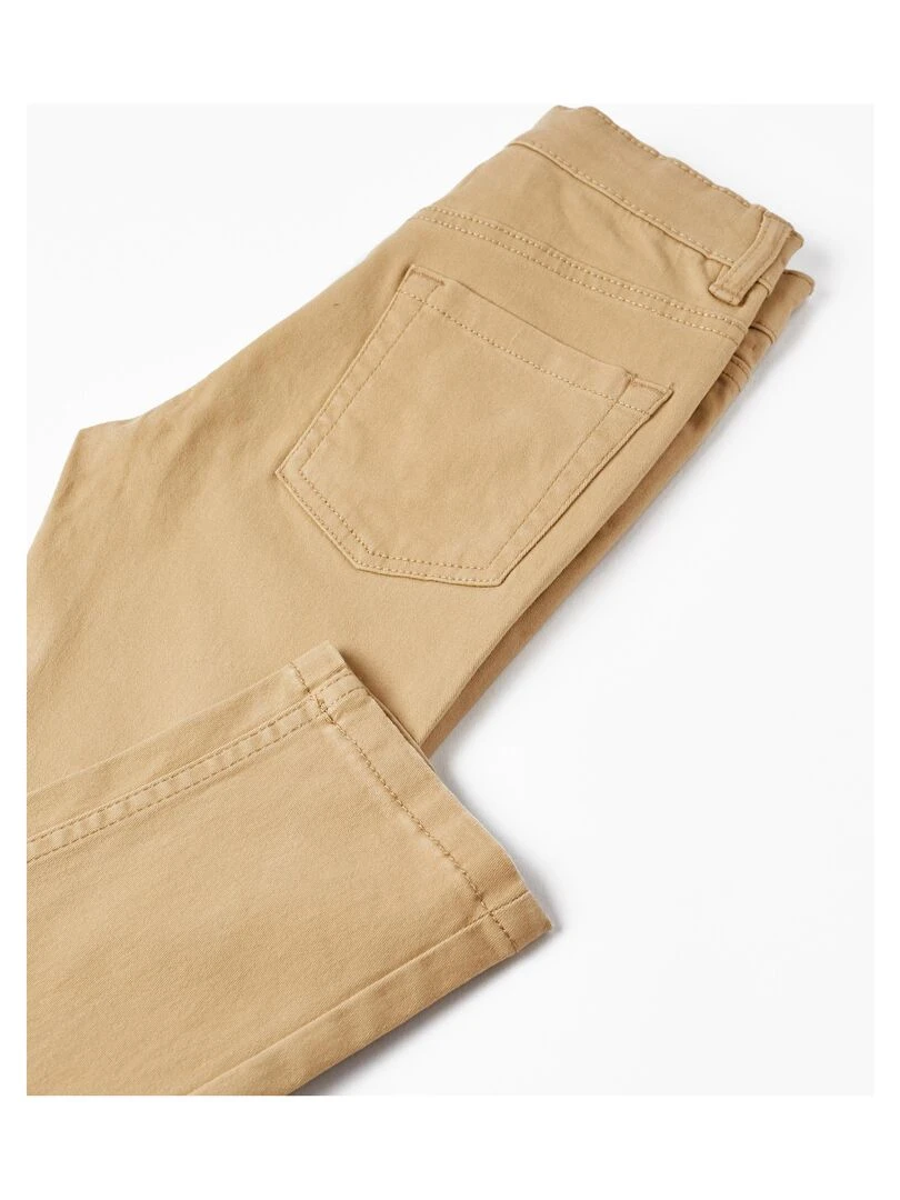 Pantalon en sergé de coton pour garçon 'Skinny'  PICASSO   Beige