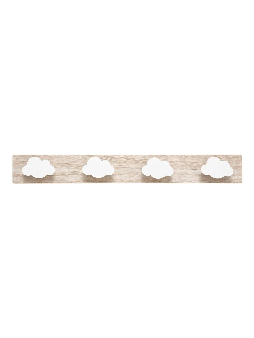 Patère formes nuages X4 Beige