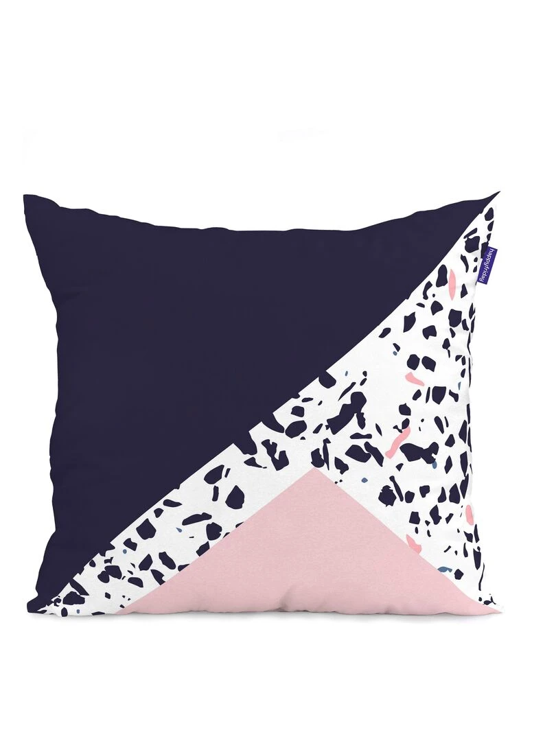Housse de coussin Ebony "Happyfriday"   Blanc