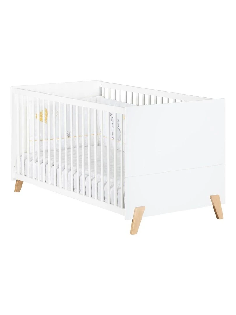 Lit évolutif JOY BABYPRICE Blanc Marron