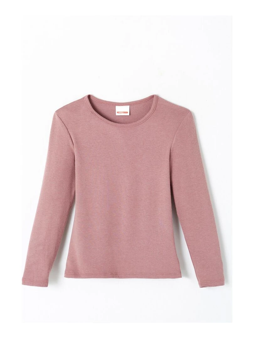 T shirt manches longues mixte Thermolactyl Sensitive Damart Mauve