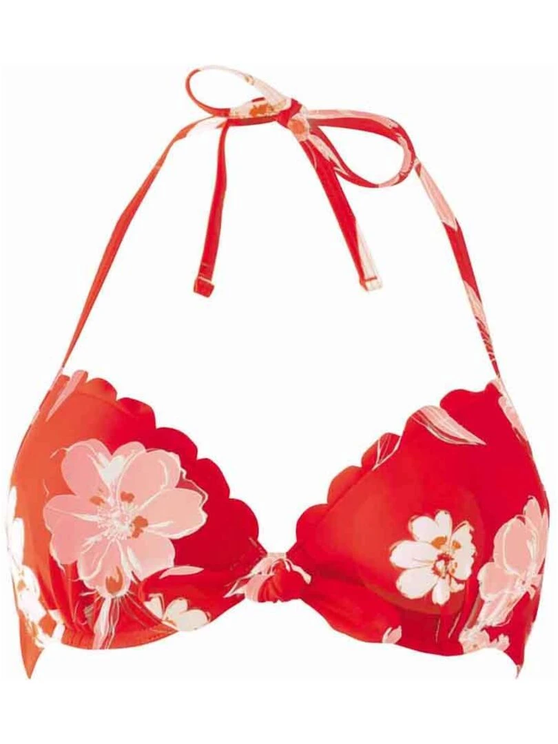 Haut de maillot coques up RIO Brigitte Bardot Bain Rouge