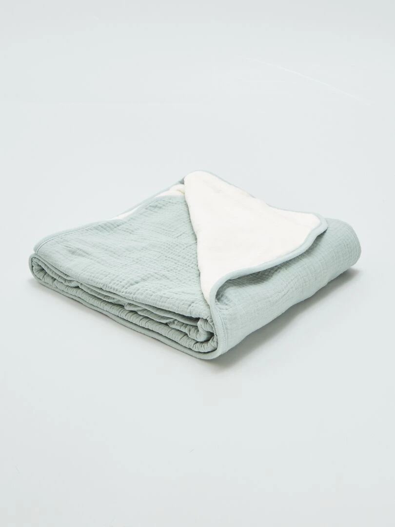 Lange couverture en gaze de coton VERT