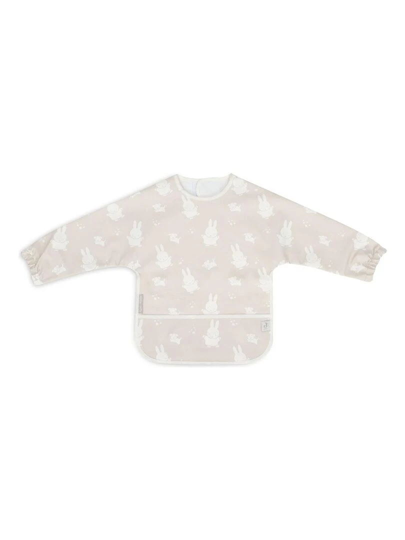 Bavoir à manches imperméable Miffy Snuffy Nougat Beige