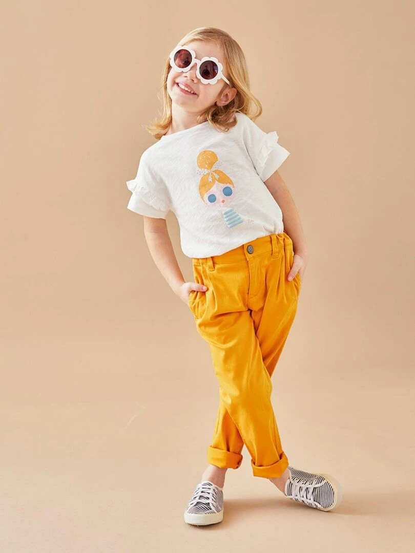 Pantalon en twill Noukie's Jaune