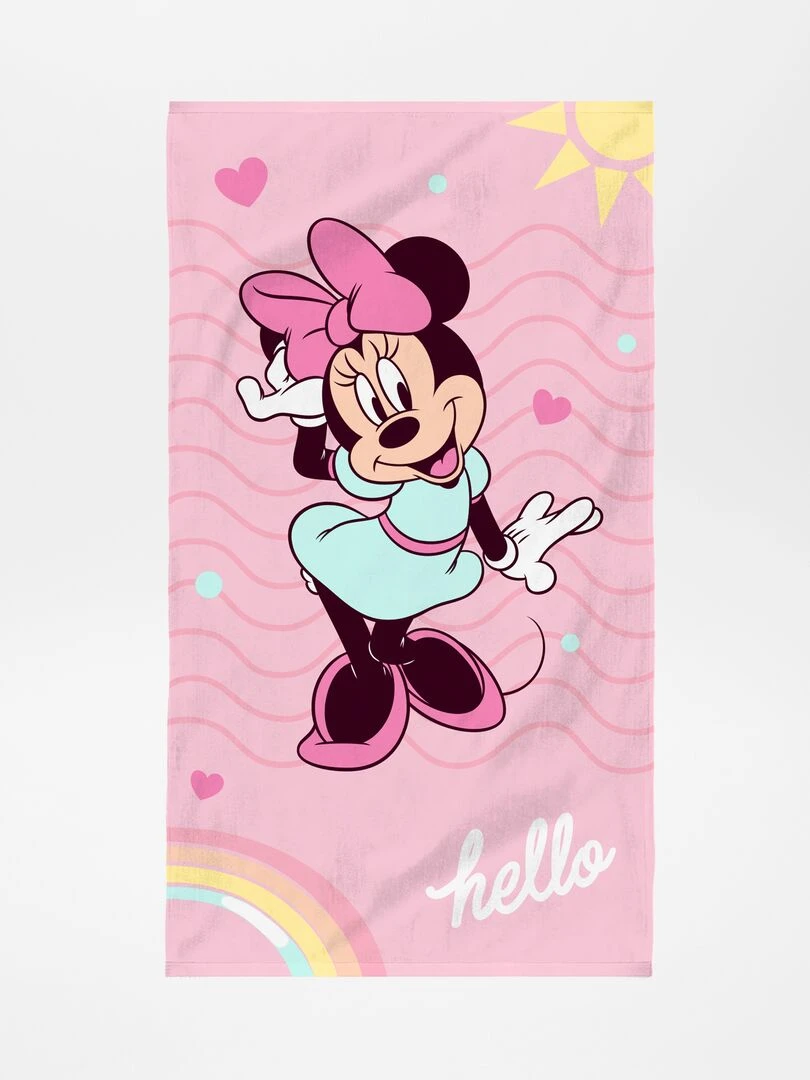 Drap de plage 'Minnie' Rose