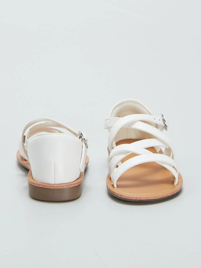 Sandales à brides   Blanc