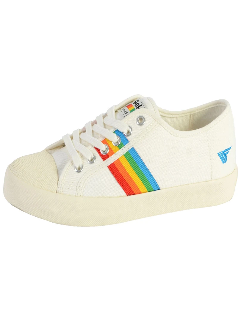 Basket Gola Coaster Rainbow Blanc