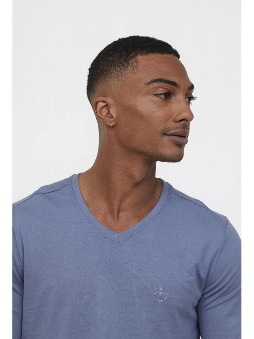 Lee Cooper   T Shirt manches longues coton regular AJESSY   Gris