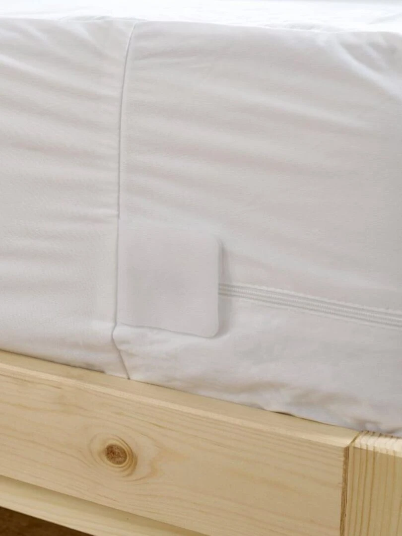 Bleu Câlin   Protège matelas Housse Intégrale Anti punaises de lit   Blanc