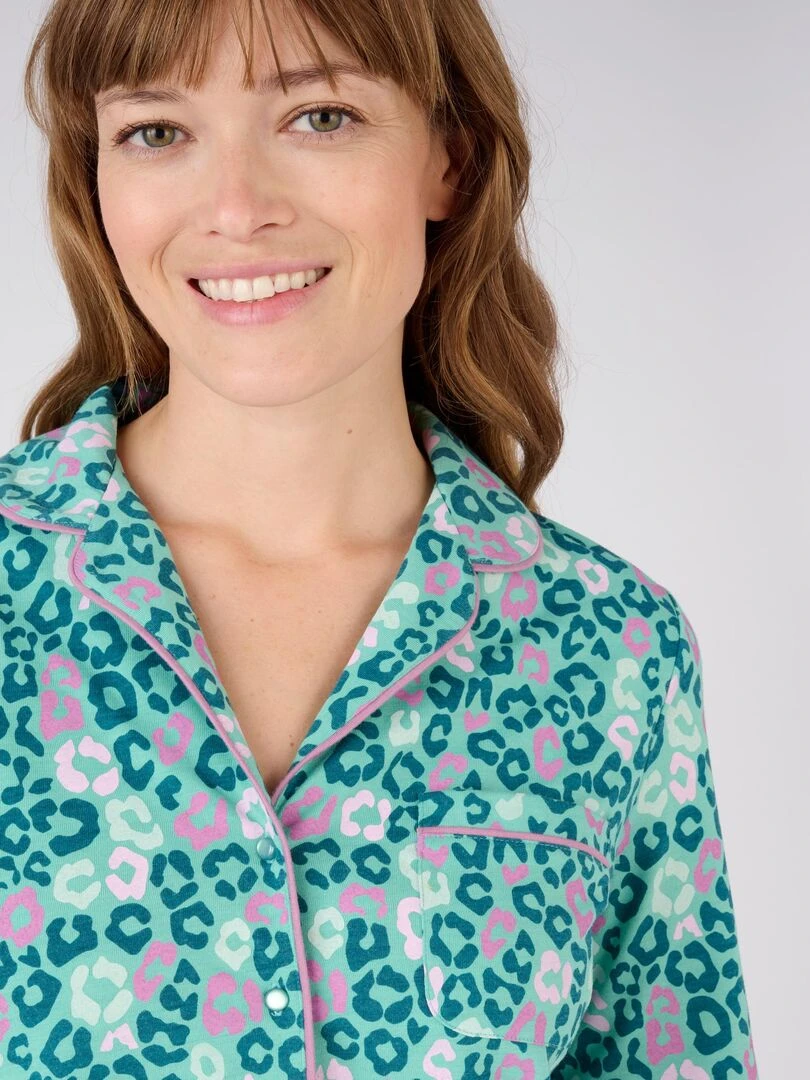 Pyjama maille jersey Thermolactyl Damart Vert foncé