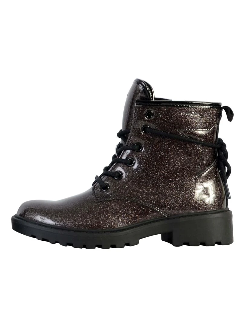 Bottine Cuir Enfant Geox Casey Gris