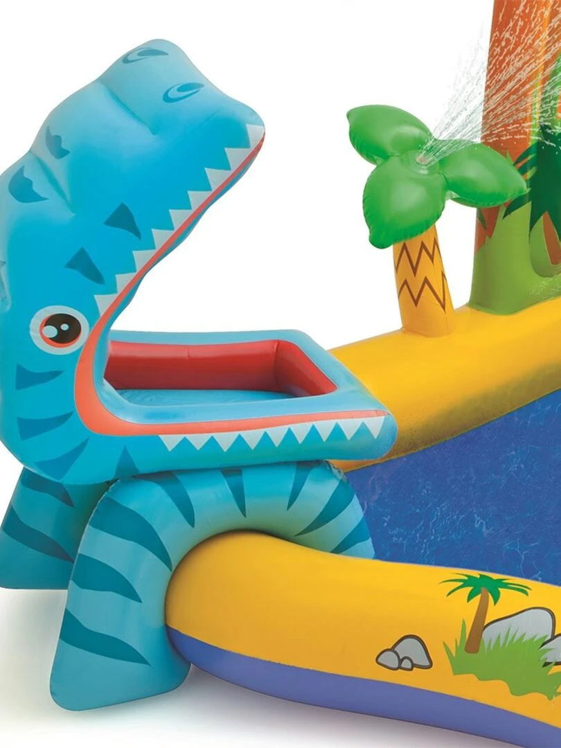 Aire de jeux gonflable Dinosaure   Jaune