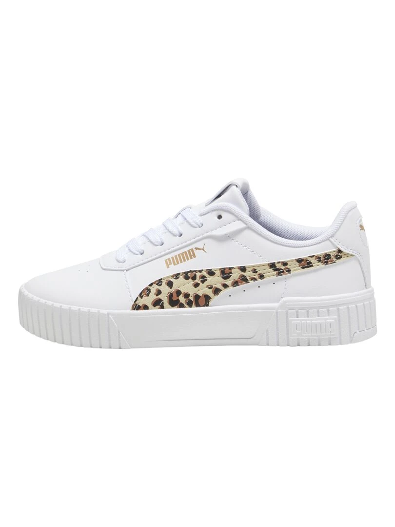 Basket à Lacets Enfant Puma Carina 2.0 Animal Update Jr Blanc