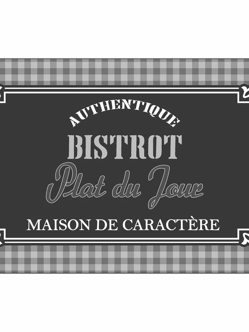 Set de table Modele Plat du Jour gris anthracite