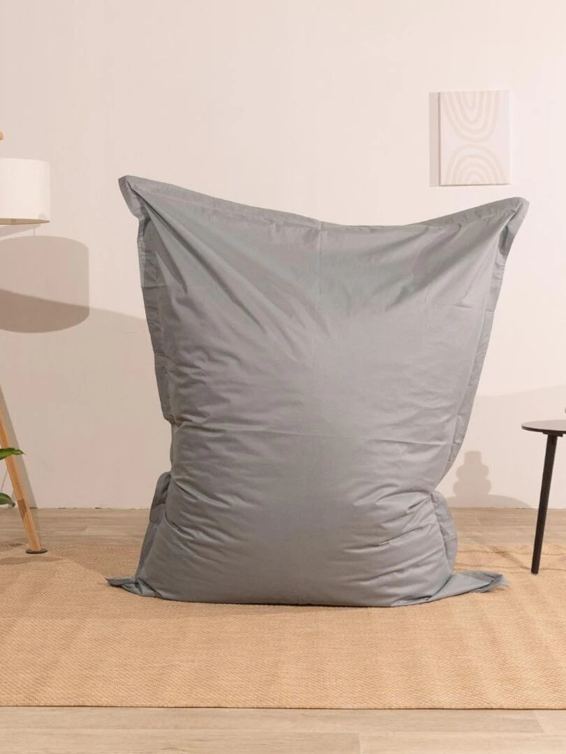 Pouf Extérieur Imperméable  Anti UV  Déhoussable   Bananair   Gris clair