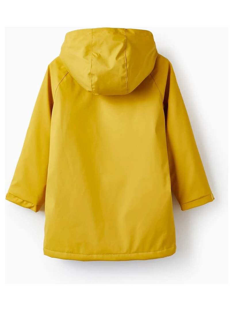 Parka en caoutchouc avec fourrure pour garçon Skater's’ Dictionary Jaune foncé