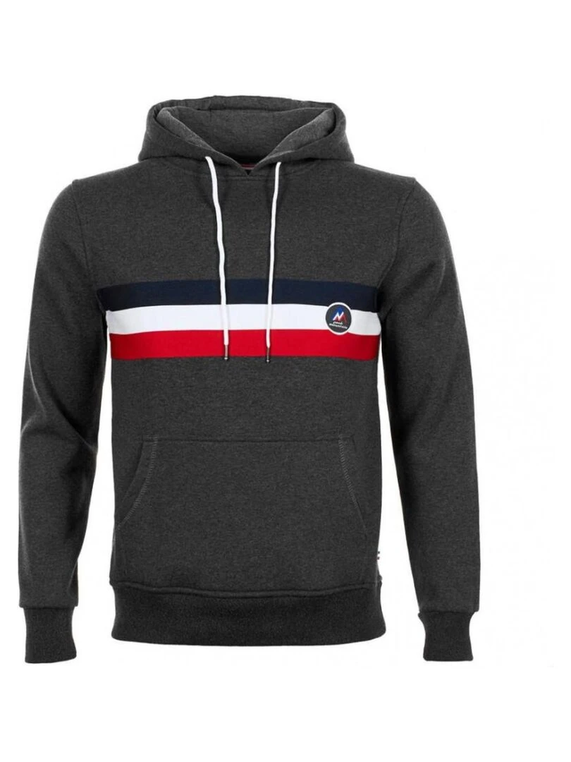 Sweat à capuche homme CAURON PEAK MOUNTAIN Gris