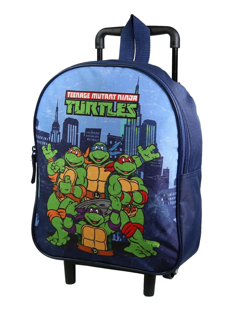 BAGTROTTER Sac à dos à roulettes 31 cm maternelle Tortues Ninja Bleu Bleu