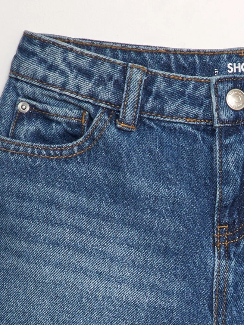 Short en jean classique   Bleu