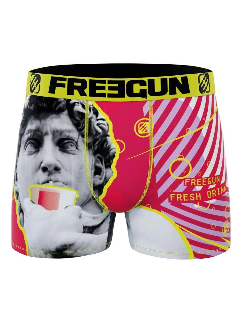 Lot de 3 boxers homme Summer Art Freegun   Rouge