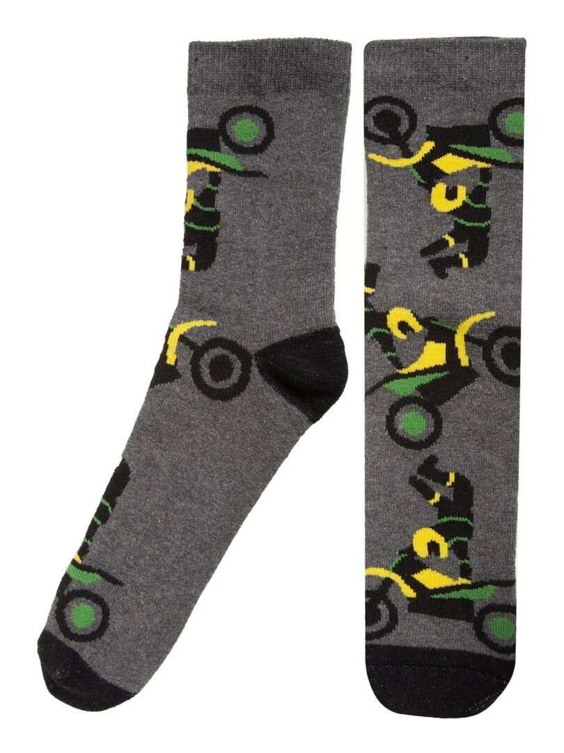 Chaussettes antidérapantes Enfant Moto 27/34 Gris