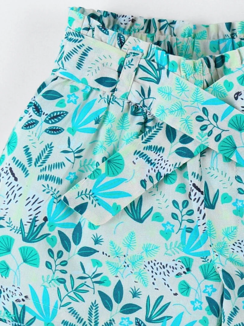 Short en crêpe de coton    Noukie's   Bleu turquoise