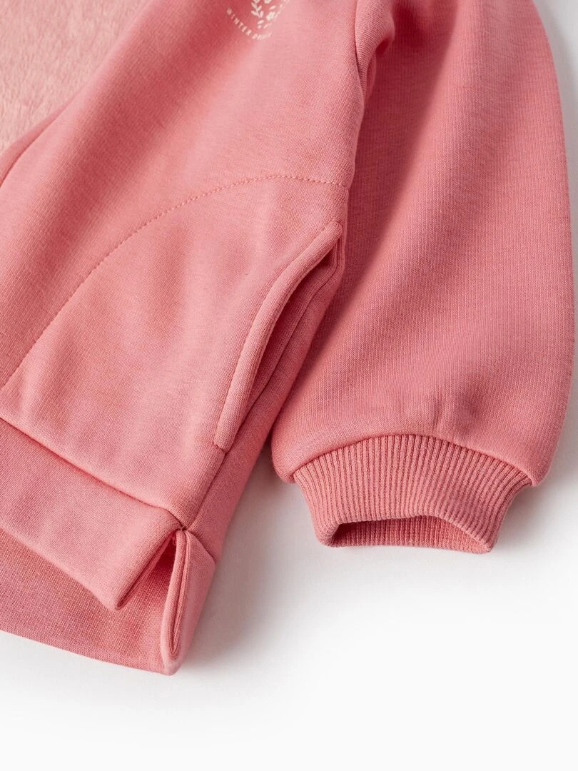 Manteau matelassée avec fermeture éclair et capuche SWEET DREAMS   Rose clair