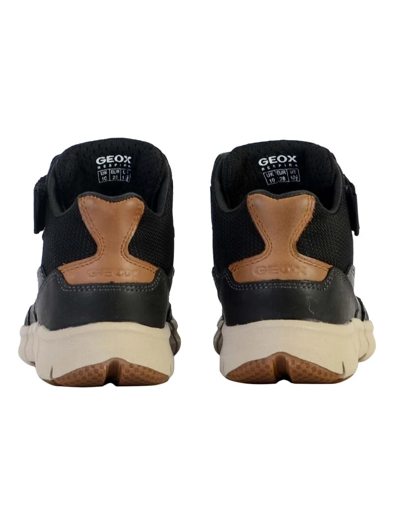 Basket Cuir Enfant Geox J Flexyper   Noir