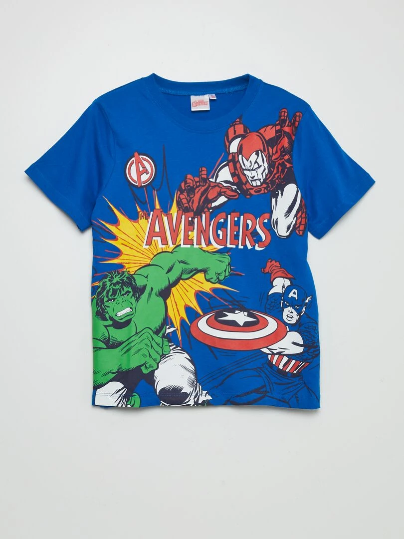 Pyjama short 'Avengers'   2 pièces   Bleu/blanc