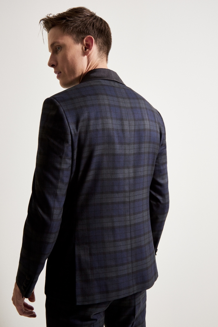 Slim Fit Tartan Dress Jacket   Buy Online at Moss