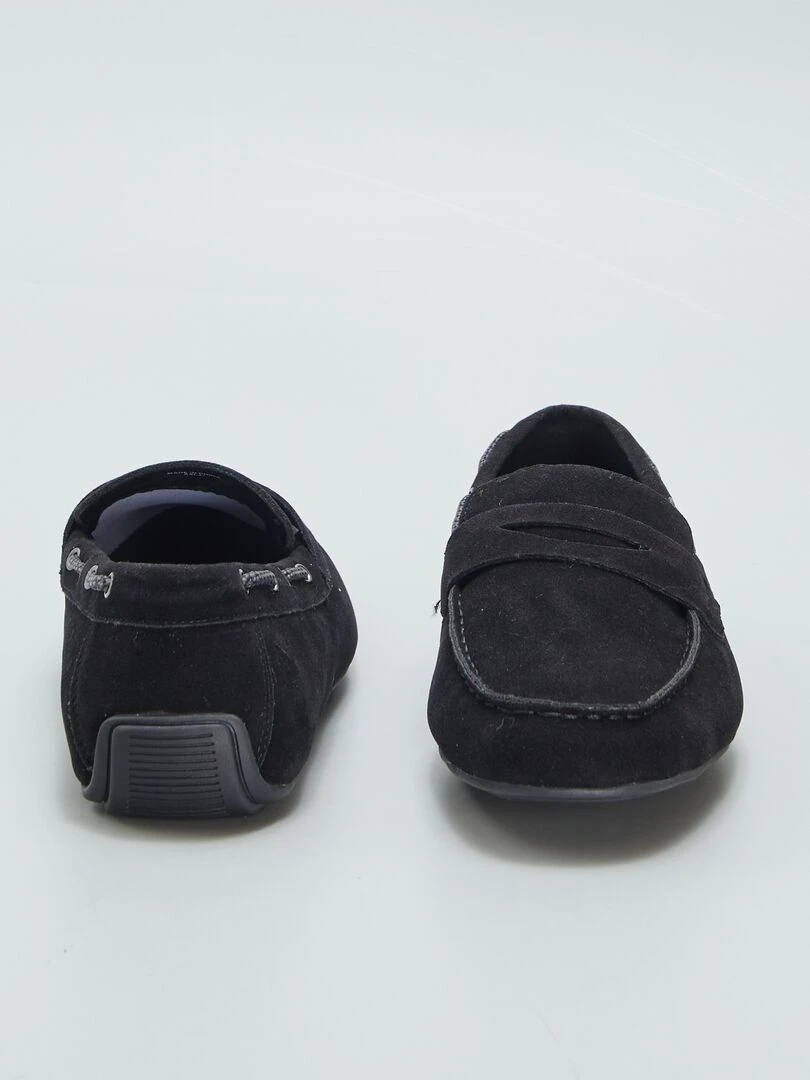 Mocassins en suédine   Noir