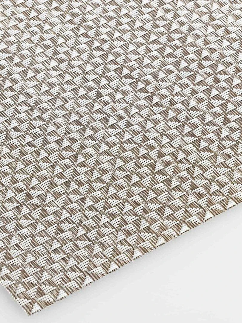 Lot de 6 sets de table Marbling taupe Taupe