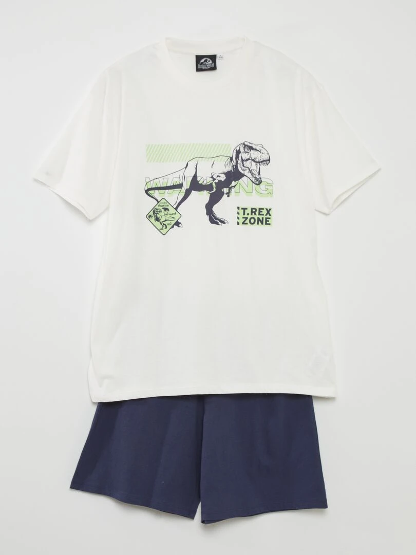 Ensemble pyjama 'Jurassic' 2 pièces Beige