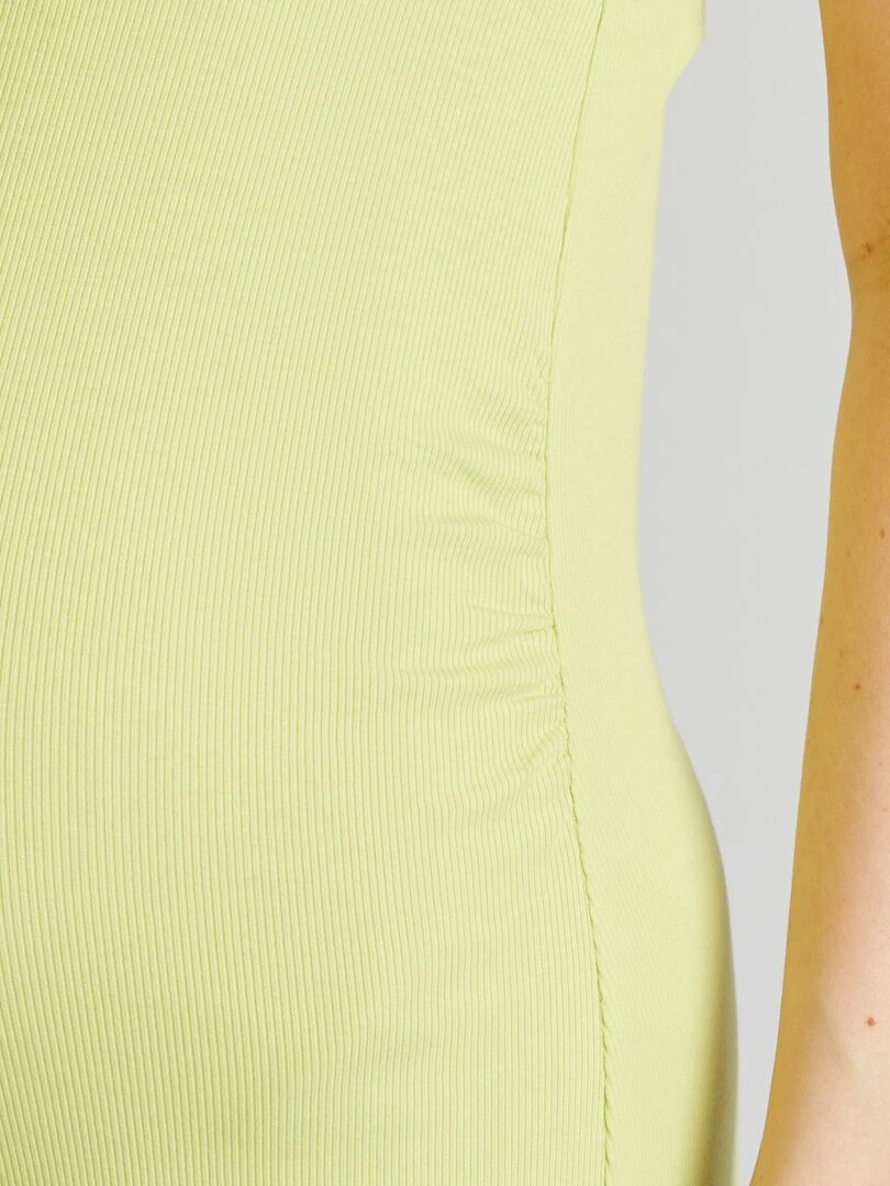 Robe côtelée grossesse   Vert