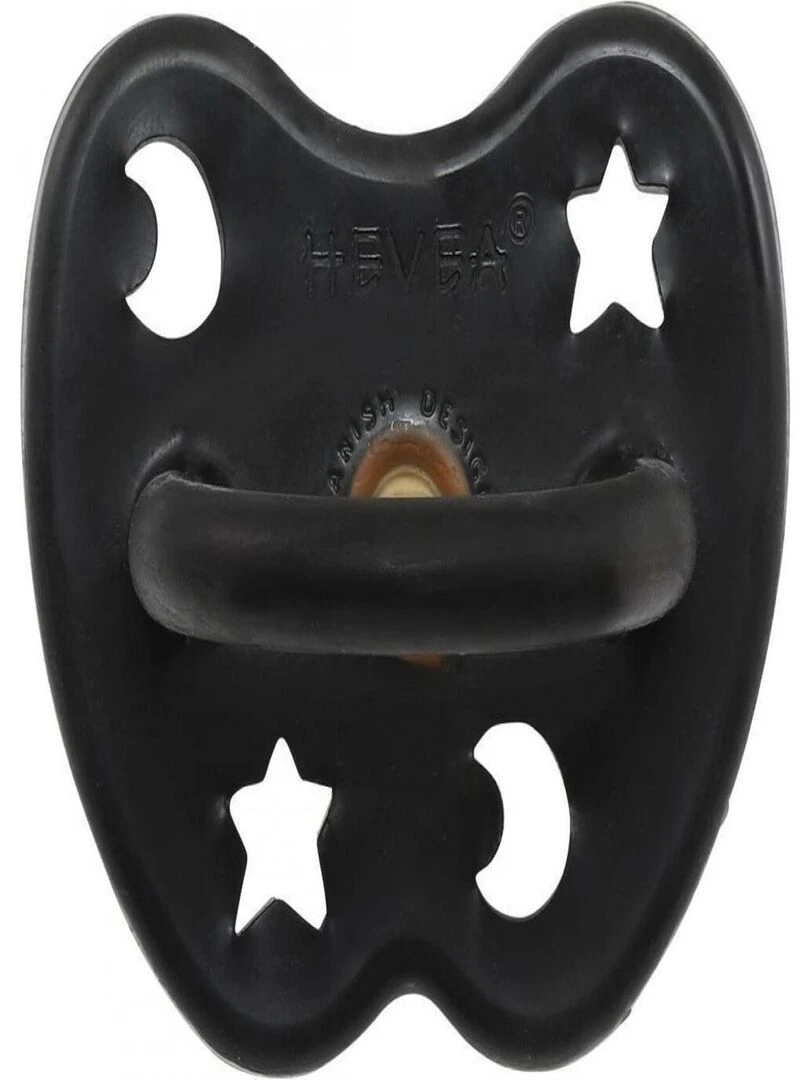 HEVEA Sucette 3 m+ caoutchouc naturel Outer Space Black/orthodontique/étoile & lune N/A