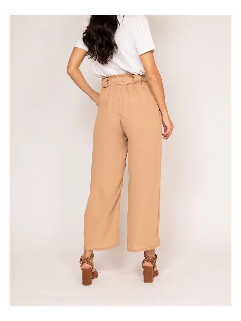 Pantalon fluide EMPALA Marron
