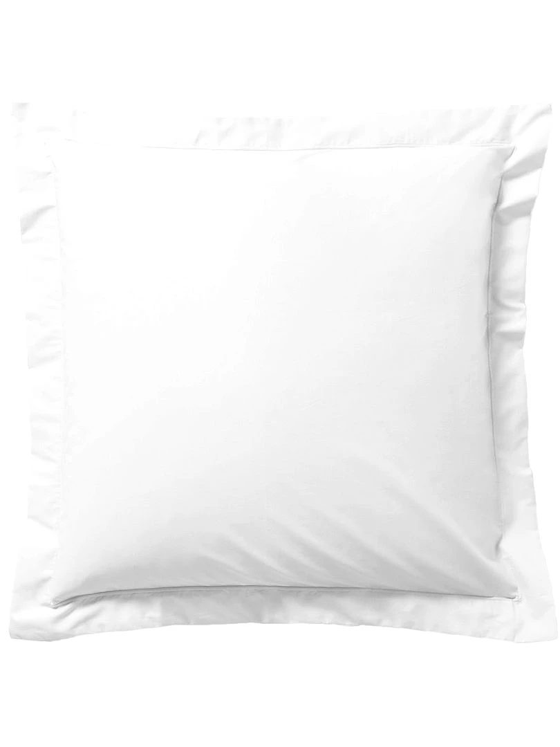Taie d'oreiller unie blanc