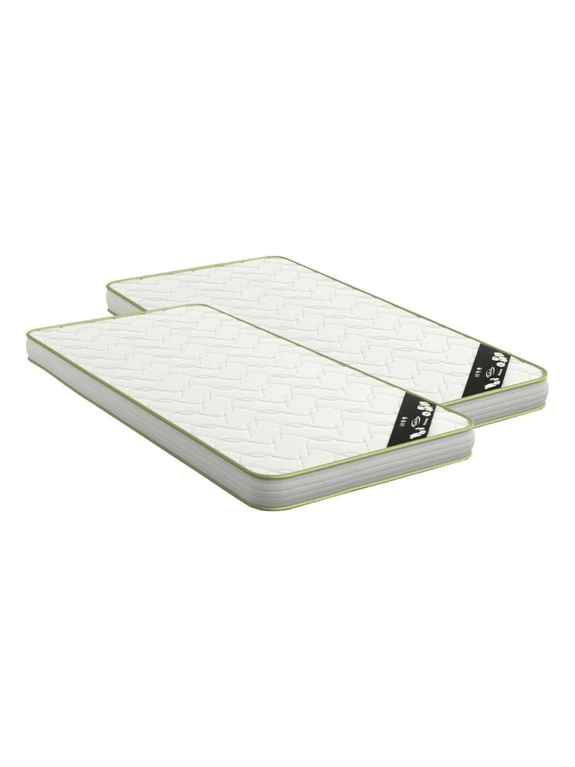 Lot de 2 matelas Oana AKITEN RETAIL Blanc