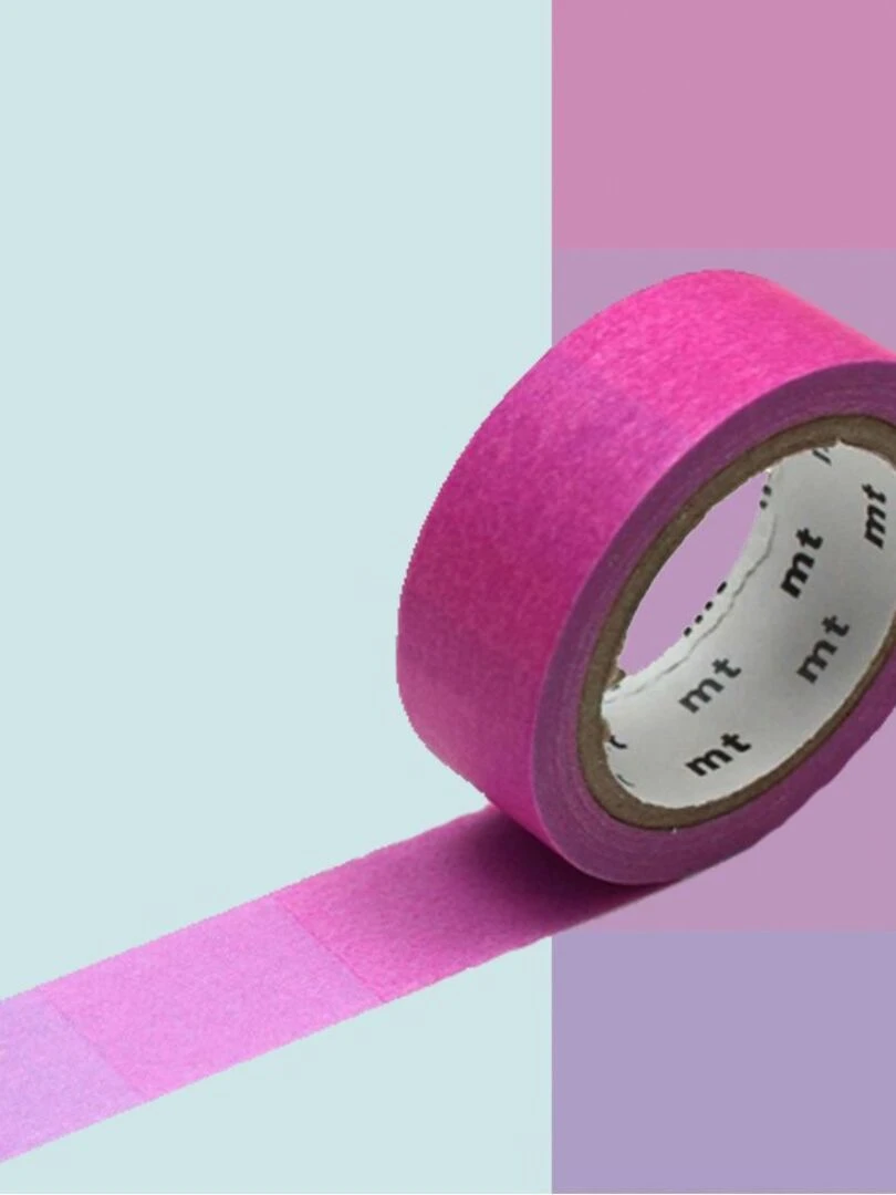Masking tape dégradé fluo rose et bleu   1 5 cm x 7 m   N/A