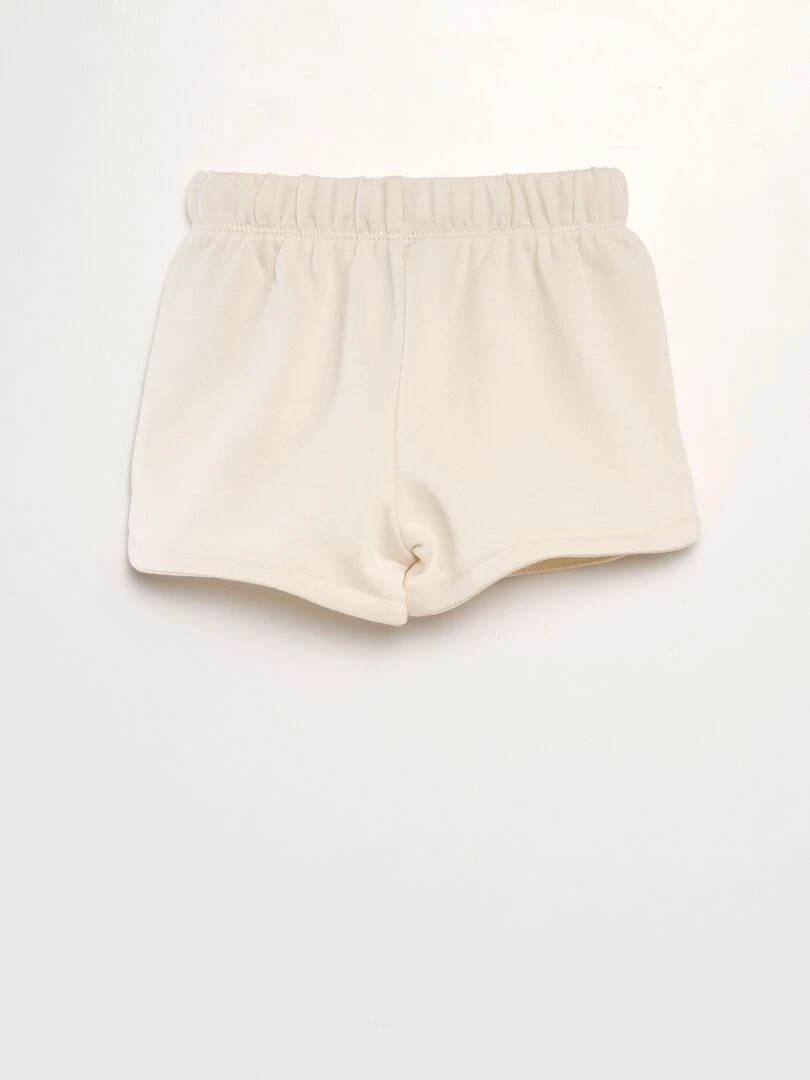 Short en french terry Blanc