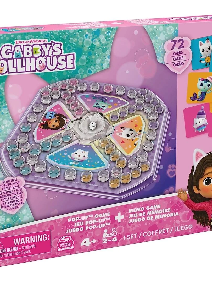 Gabby's Dollhouse Jeu Memo & Popup Pack de 2 pièces N/A
