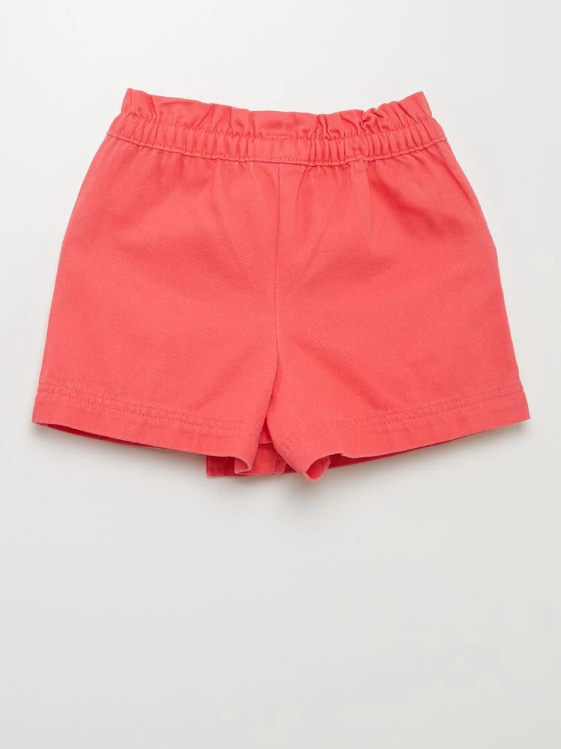 Short en jean Rouge