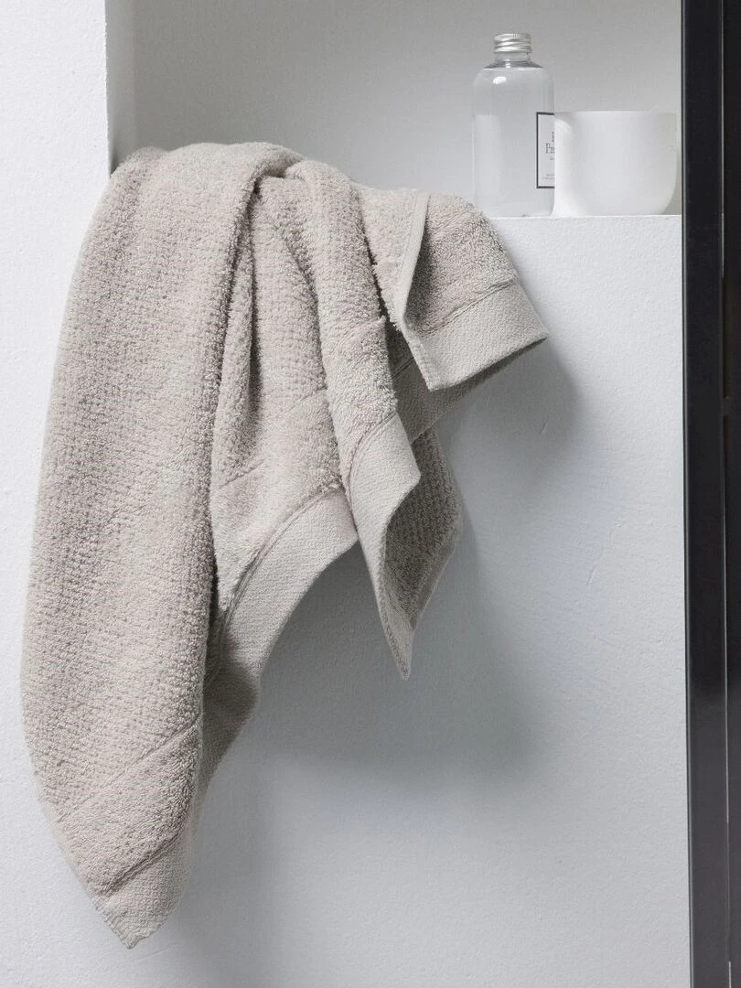 Maxi drap de bain uni 'BIO ORGANIC' 'TODAY' Beige