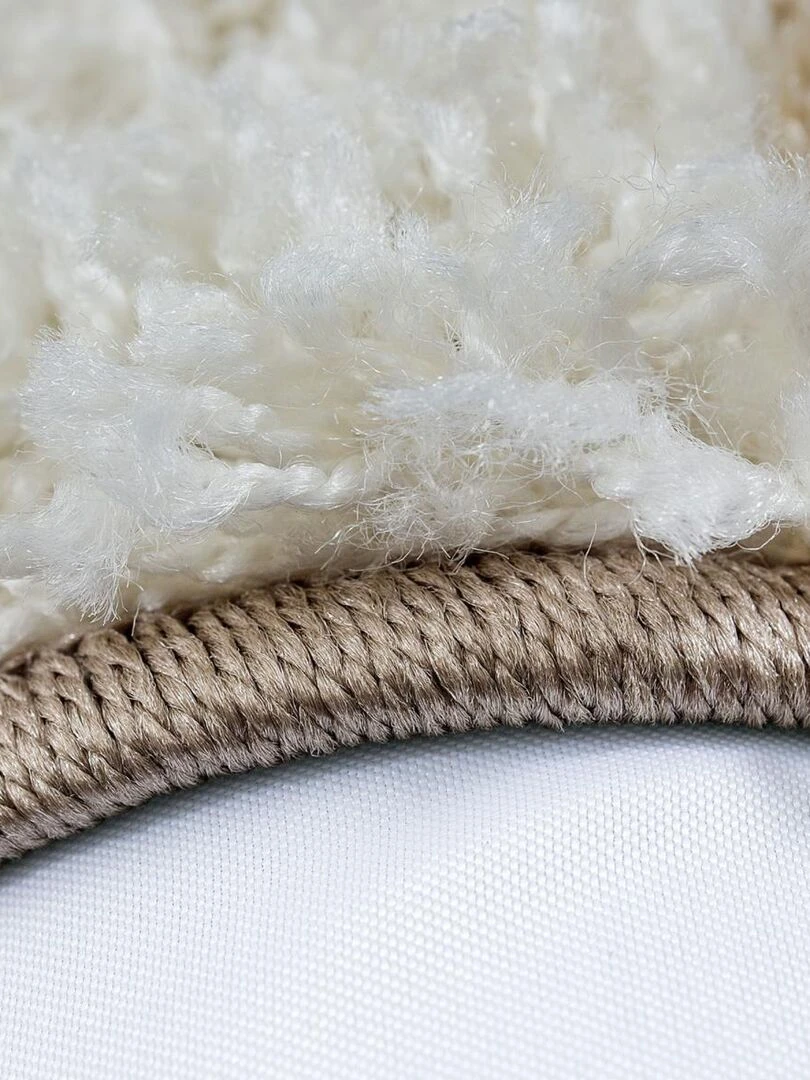 Tapis shaggy CARRÉ A OEKO TEX®   Beige