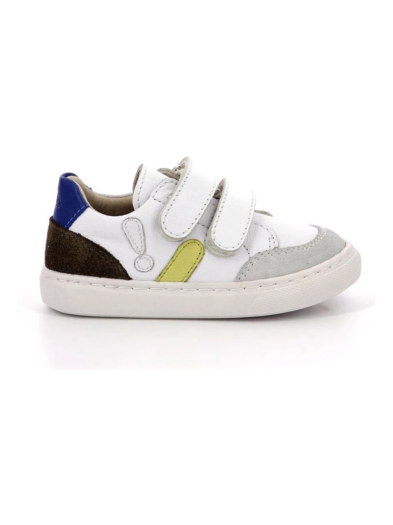 Sneakers basses Cuir Sneakratch Multicolore