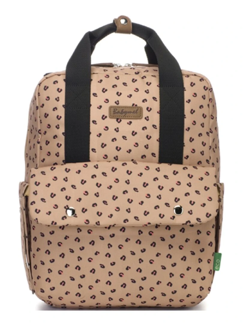 Sac à dos à langer Georgi Eco Leopard Rose